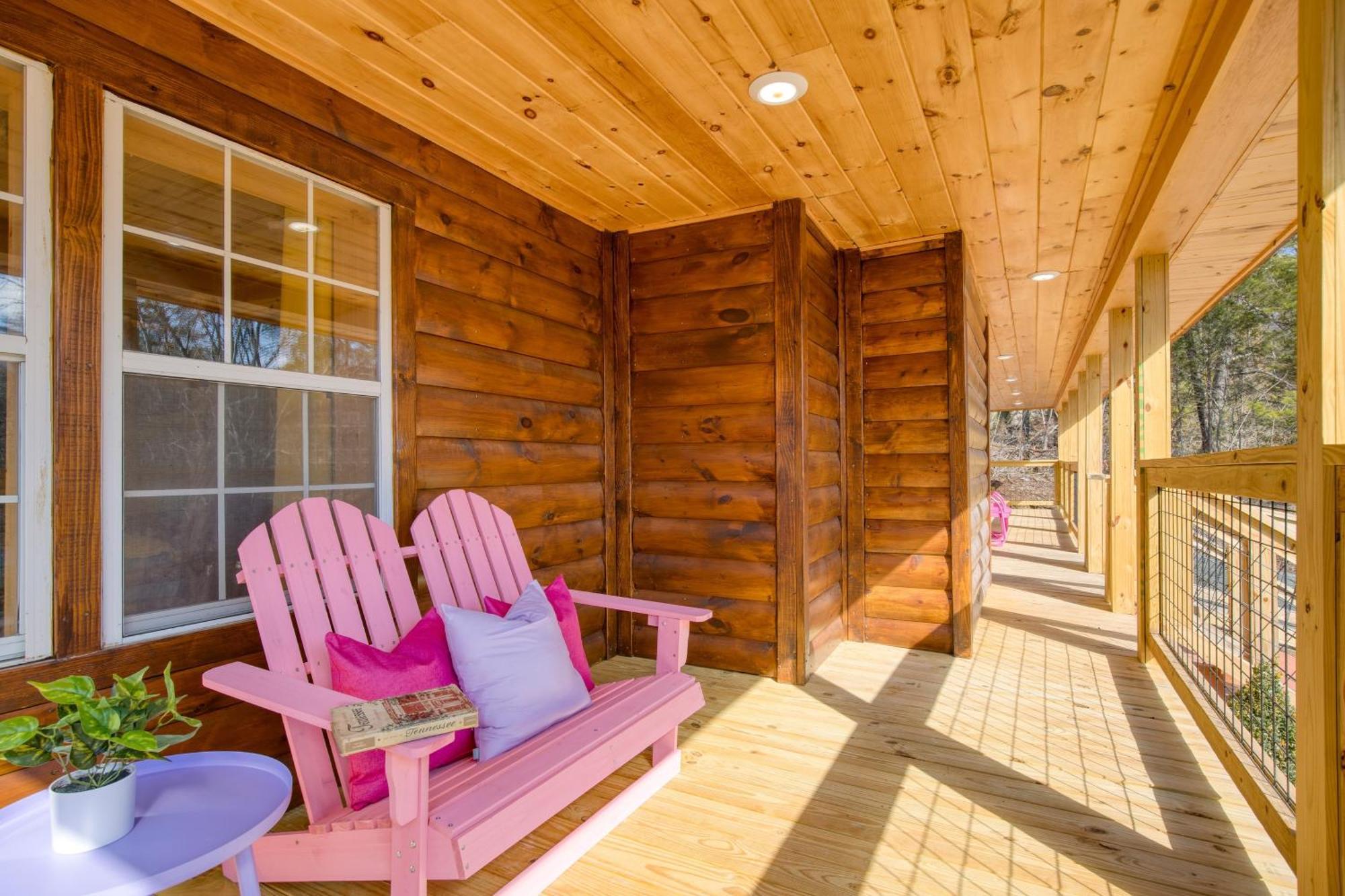Pink Pines Avantstay Luxury Aesthetic Dream Home Indoor Pool Hot Tub Pigeon Forge Buitenkant foto