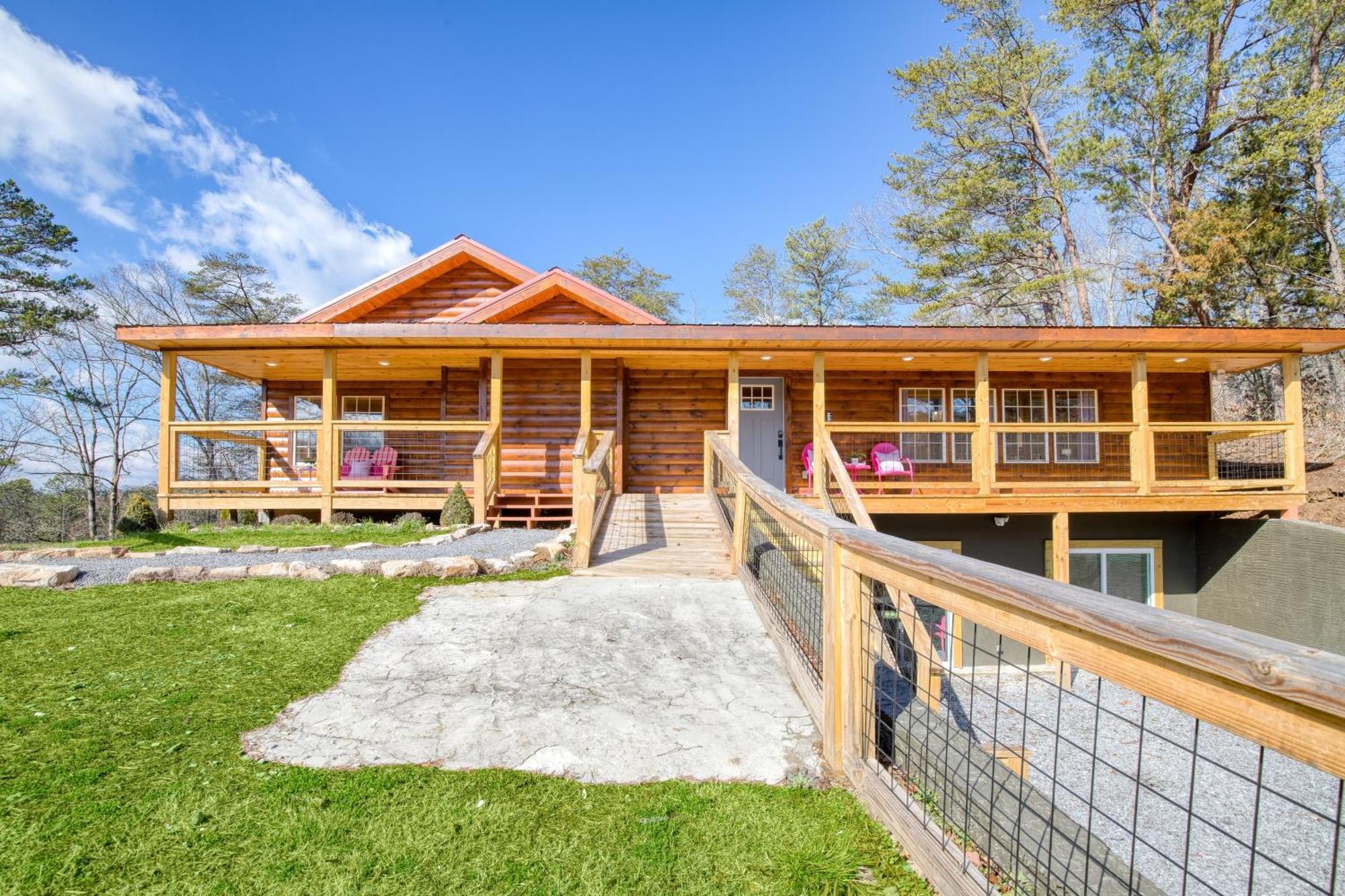 Pink Pines Avantstay Luxury Aesthetic Dream Home Indoor Pool Hot Tub Pigeon Forge Buitenkant foto