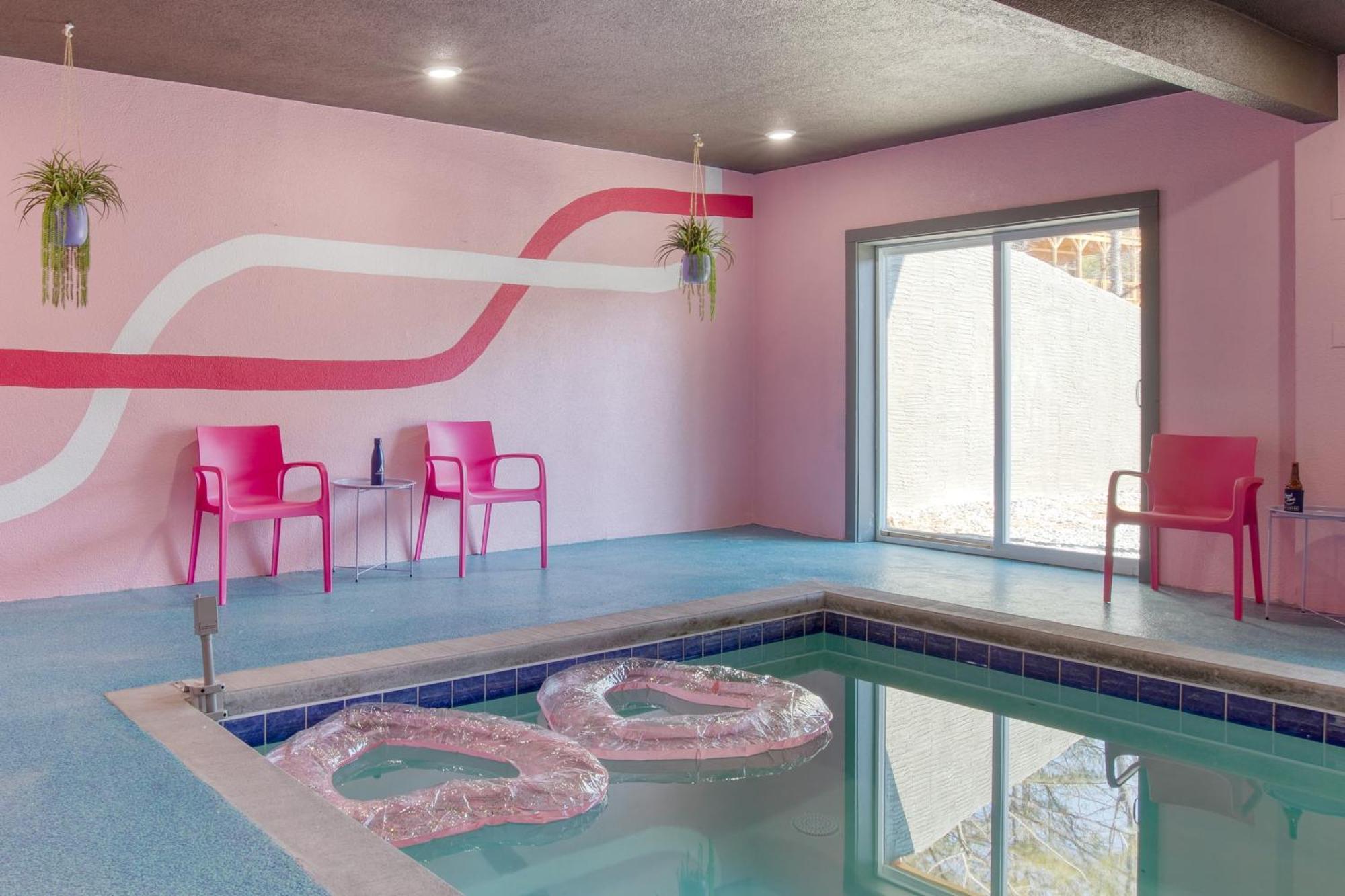 Pink Pines Avantstay Luxury Aesthetic Dream Home Indoor Pool Hot Tub Pigeon Forge Buitenkant foto