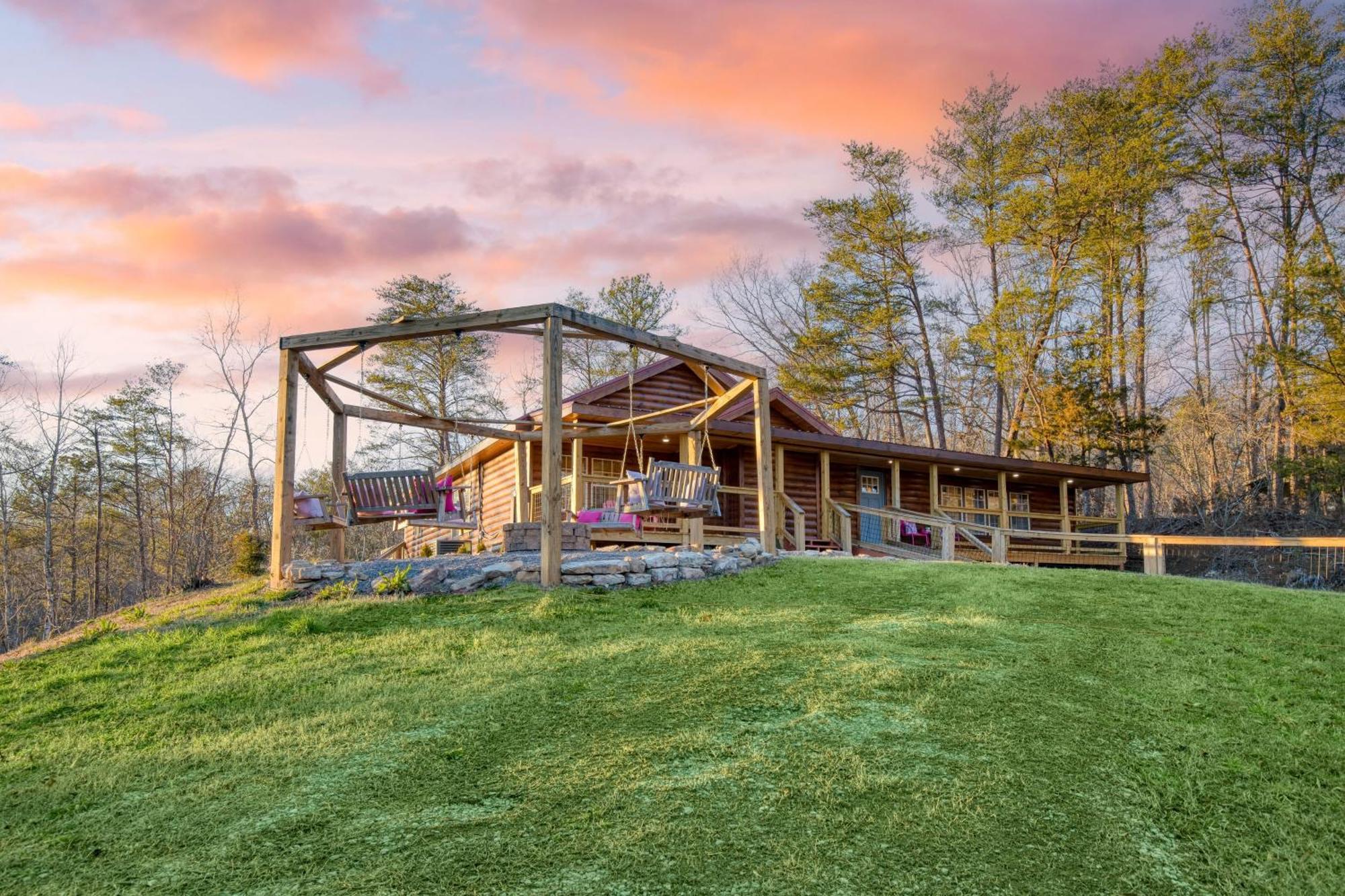 Pink Pines Avantstay Luxury Aesthetic Dream Home Indoor Pool Hot Tub Pigeon Forge Buitenkant foto